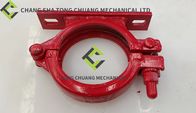 Sany And Zoomlion Concrete Pump Pipe Clamp 125B VI With Two Holes For Seat/Red 0164671C0800\HBG3.12